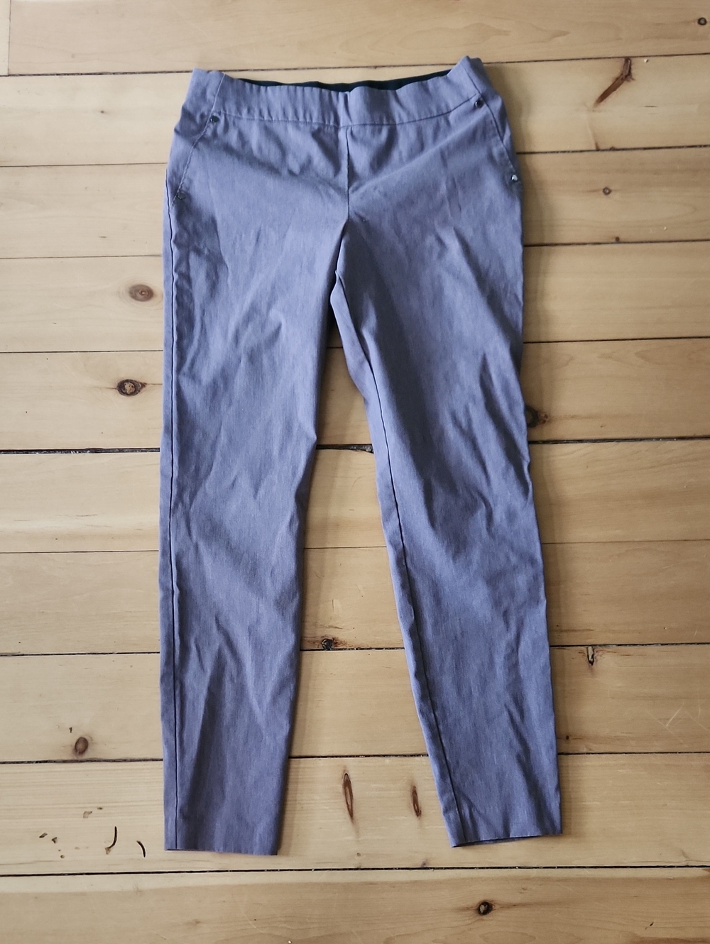 Maurices Women's Ankle Purple Stretch Pants Large - Long